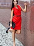 Sukienka Sukienka Dzienna Model 444254600 Red