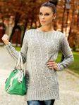 Sweter Model Prada Grey