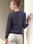 Sweter Sweter W kropki Navy Blue