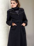 Płaszcz Model Anna Black-Beige