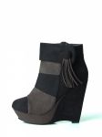 Botki Model A483-1 Black-Grey