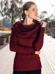 Sweter Model 64Q128602 Bordo