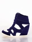 Botki na Koturnie Model KA-5563 Navy Blue