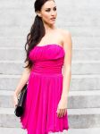 Sukienka Sukienka Siatka Pink