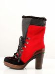 Botki Model M1207 Red-Black