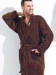 Szlafrok Męski Wiktor Soft Brown