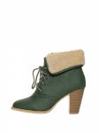 Botki Model W07 Dark Green