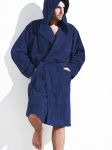 Szlafrok Męski Model Iwo Dark Blue