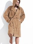 Szlafrok Męski Model Iwo Light Brown