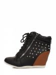 Trampki na koturnie Model 08340-1 Black