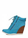 Trampki na koturnie Model 08340-1 Blue