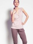 Koszulka Nocna Model 31236-03x Beige