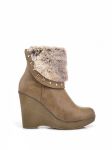 BUTY NA KOTURNIE CB1309-2G /S2-81P Brown