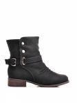BOTKI OCIEPLONE KOŻUSZKIEM CB3VA-2235B /S2-121P Black